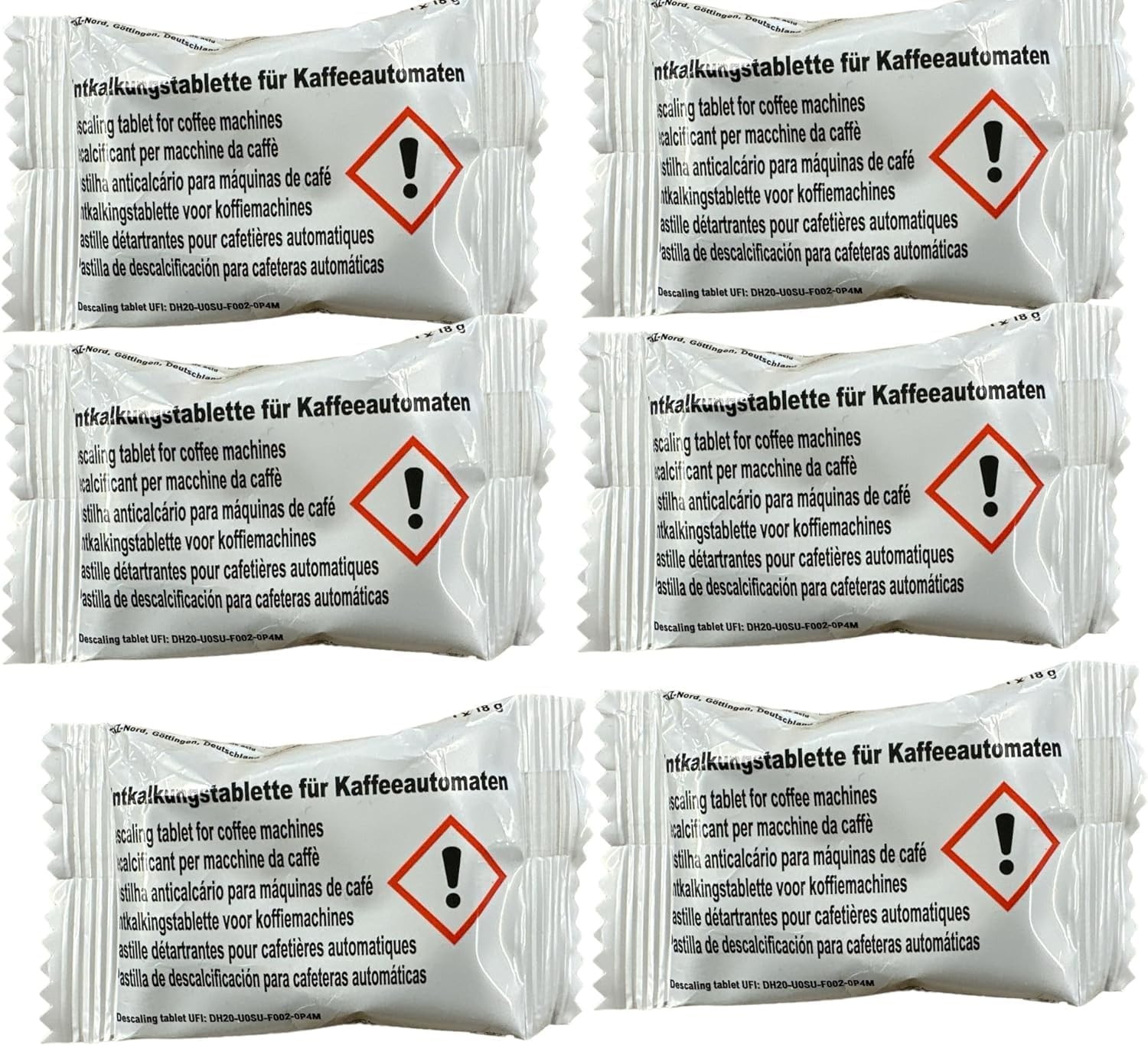 Quailitas Descaling Tablets, Pack of 6 For Tassimo,Nespresso