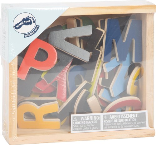 Petit pied 10732 lettre magnétique dans une boîte en bois lettres magnétiques - Photo 7/7