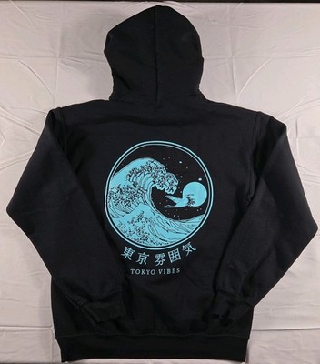 Men's Size Small Graphic Hoodie Tokoyo, Japan Vibes In EUC