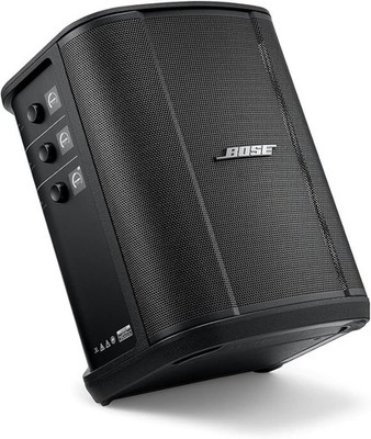 Bose S1 Pro + mit 2 mal Kabelloser Mic/Line Transmitter XLR und Tasche und Säule
