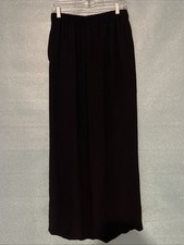 Vince Wide Leg Dress Pants Black Wide Leg Pull-on Pants Size Medium 295 EUC