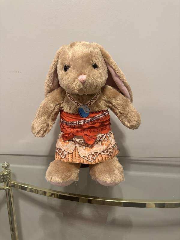 Build A Bear Disney’s Plush Pawlette Bunny Dressed In Moana’s Outfit