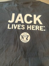 Jack Daniels Old No7 Gildan T Shirt Black Size L Men's Vintage New