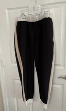 Zara Wom L Colorblock Pull-On Joggers Pants Elasticized Waistband