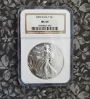 2002 American Eagle Silver Dollar- NGC MS69