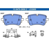 ATE Ceramic BremsbelÄGe Satz Hinten Passend FüR Audi A6 A7 A8 Q7 Q8 VW Touareg |