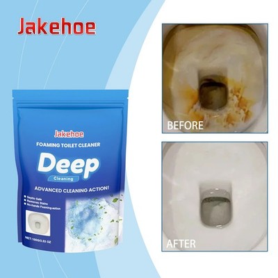 1-4x Splash Foam Toilet Bowl Stains Cleaner Powder 100g Remove Odor Stains Fresh