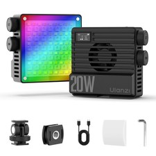LE20 RGB Video Light, 20W Pocket Camera Light, 2500-9000K CRI 95 20 Scene 36...