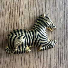 Vintage Doreen Ryan Zebra Belt Buckle -