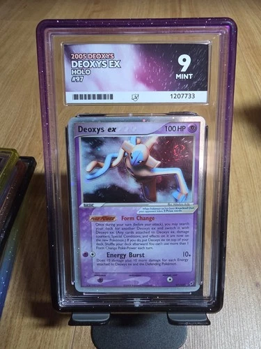 Pokémon TCG Deoxys EX (Normal) EX Deoxys 97/107 Holo Pokemon Tcg ACE 9 NT PSA