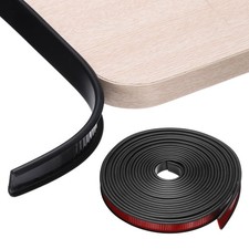 U-Shape Edge Banding, 7/8" x 26ft Self-Adhesive TPE Edge Protector, Black