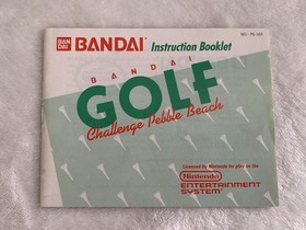 Bandai Golf Challenge Pebble Beach Nintendo NES 1989 Complete in Box CIB!