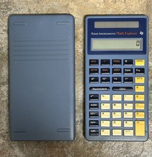 Texas Instruments Math Explorer Calculator w/ Cover  Index Card