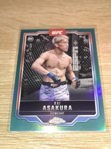 2025 Topps Chrome UFC Kai Asakura Aqua Refractor /199 #161
