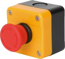 Emergency Stop Push Button Switch, 660V 10A Weatherproof Re Number of Items: 1