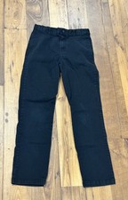 The Childrens Place Black Chino Pants Boys Size 14 Adjustable Waist Cotton