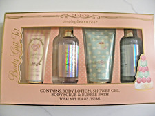 Simple Pleasures Body Gift Set, Body Lotion, Shower Gel body Scrub  Bubble Bath