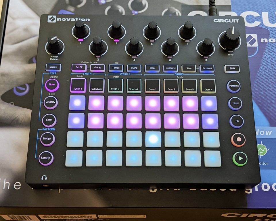 Novation Circuit Grove Box Sequencer Box Power Supply USB Cable Excellent 815301000365 eBay