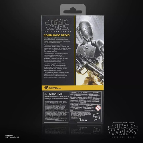 2025 Star Wars Black Series Clone Wars 18 COMMANDO DROID 6" Hasbro Action Figure - 第 13/23 張圖片