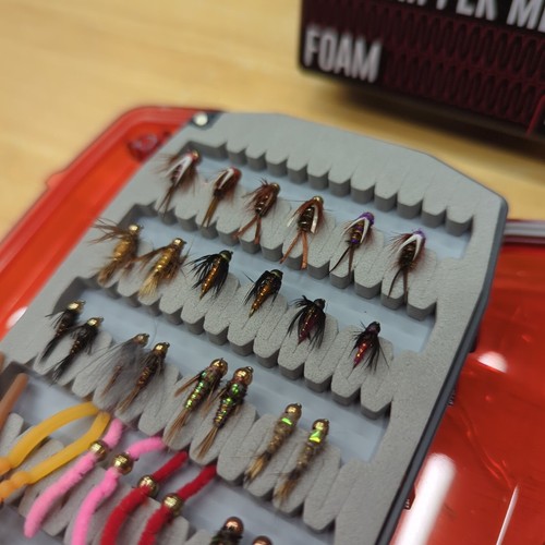 Fly Box impermeabile carico Umpqua Daytripper PERSONALIZZATO + 60 mosche RIO secche/gocce! - Foto 5 di 16