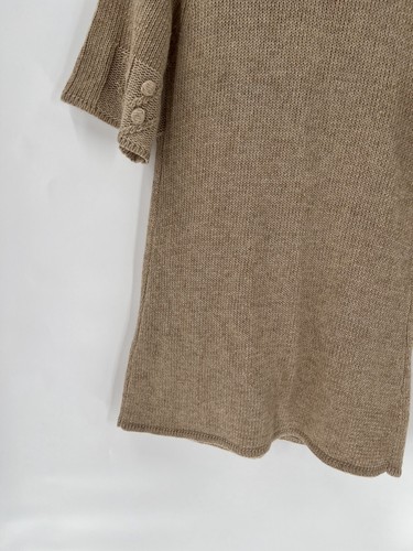 Alberto Makali Womens Cardigan Sweater Small Beige Wool Blend Mid Length Pockets - Picture 12 of 15