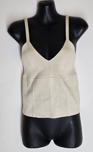 NEW INC International Concepts Women's SMALL Gold Sparkle Tank Cami Top - Picture 7 of 8