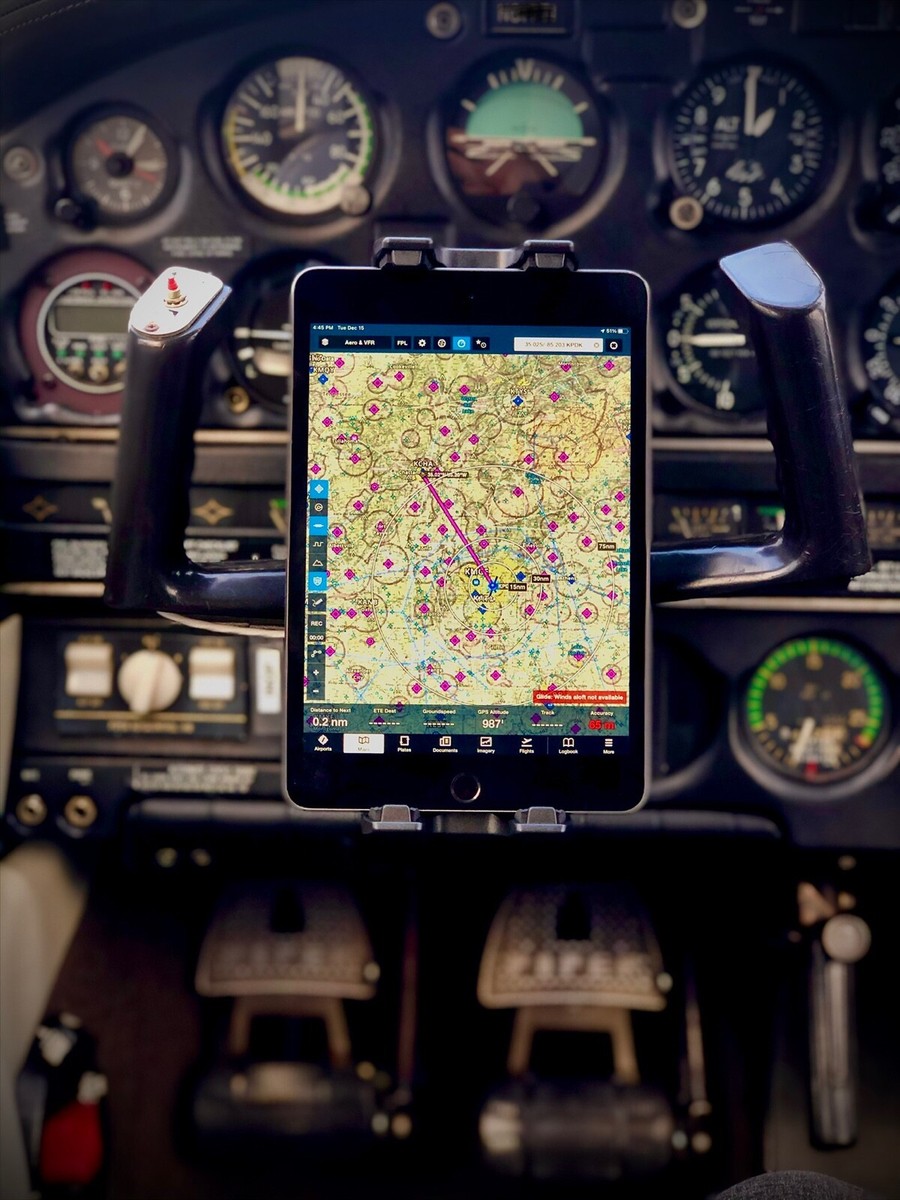 FlightPro Aviator+ Yoke Mount – For Phone, IPad, IPad Mini & 11" Pro (Black) - View #4