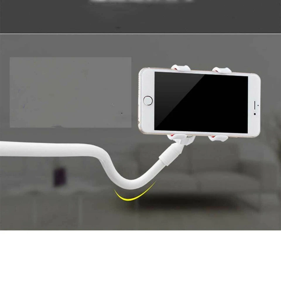 2 Flexible 360 Clip Mobile Cell Phone Holder Lazy Bed Desktop Bracket Mount Stan - Image 3 of 4