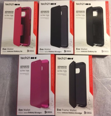 New OEM Tech21 Evo Wallet Case for Samsung Galaxy S6 / S6 Edge / S6 Edge Plus !