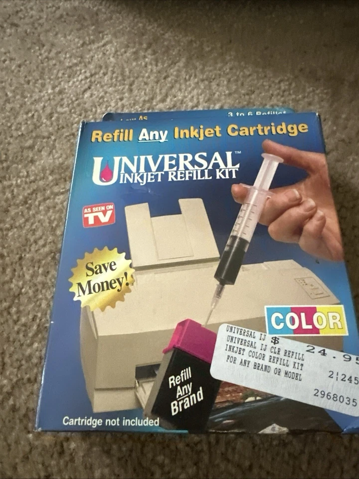New ONTEL Universal Inkjet Printer Cartridge Black Refill Kit - Factory Sealed - Image 2 of 4