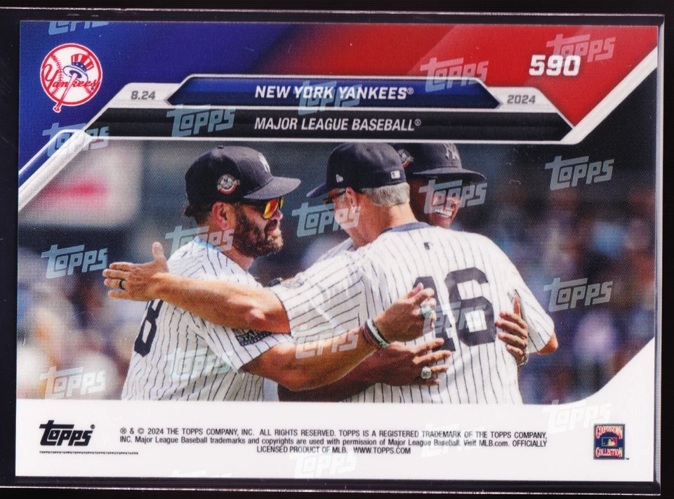 纽约洋基 2009 年世界系列 Reunion 2024 Topps Now 590 蓝色 3/49 贝比·鲁斯 — 第 2/2 张图片