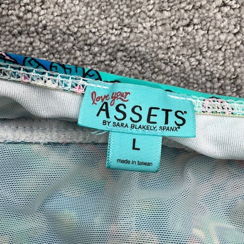 Spanx Love Your Assets Swimsuit Women L Blue Multi Paisley 1 Piece Tummy Control - Picture 9 of 10