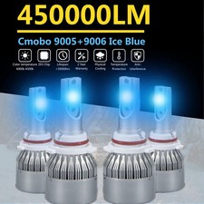 4pcs Ice Blue Comob 90059006 Led Headlight Light Bulbs 8000k Conversion Kit 4pcs Ice Blue Comob 90059006 Led Headlight Light Bulbs 8000k Conversion Kit