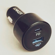 Anker PowerDrive Speed 2 USB-C Car Charger - tested, working 