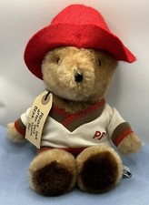 1981 Paddington Bear Eden Toys Tennis Player with tag Missing Tennis Racquet