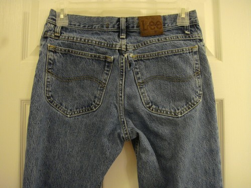 Men's Vintage LEE Regular Fit Distressed Denim Jeans Size 32 x 30 - Picture 6 of 9