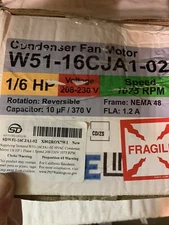 Protech Universal W51-16CJA1-02 1/6 HP Condenser Fan Motor 1075 RPM 208-230V