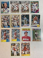 Topps Carlton Fisk 14 Card Lot - Includes 1982Topps Carlton Fisk #110