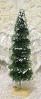 Bottle Brush Christmas Tree + Glass Snowman Christmas Ornament — photo 3