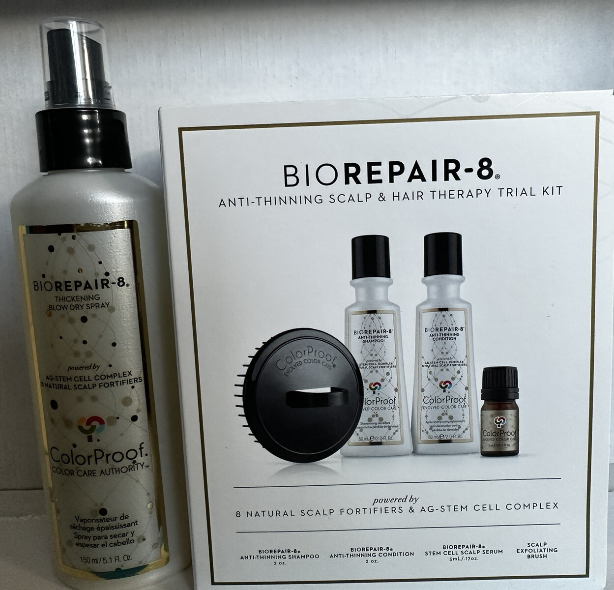 ColorProof Biorepair-8 Anti-aging Scalp and Hair Therapy Kit 2oz Anti ...