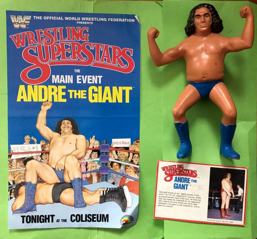 WWF LJN Wrestling Figure incl Poster and Card Back...
