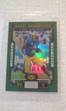 2023 PANINI SCORE END ZONE #376 Israel  Abanikanda RC New York Jets 6/6 