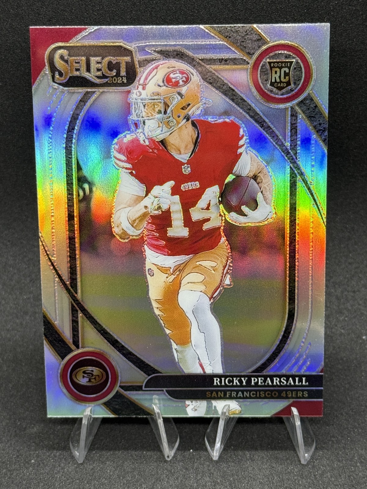 2024 Select Club Level #285 Ricky Pearsall Silver Prizm Rookie 49ers