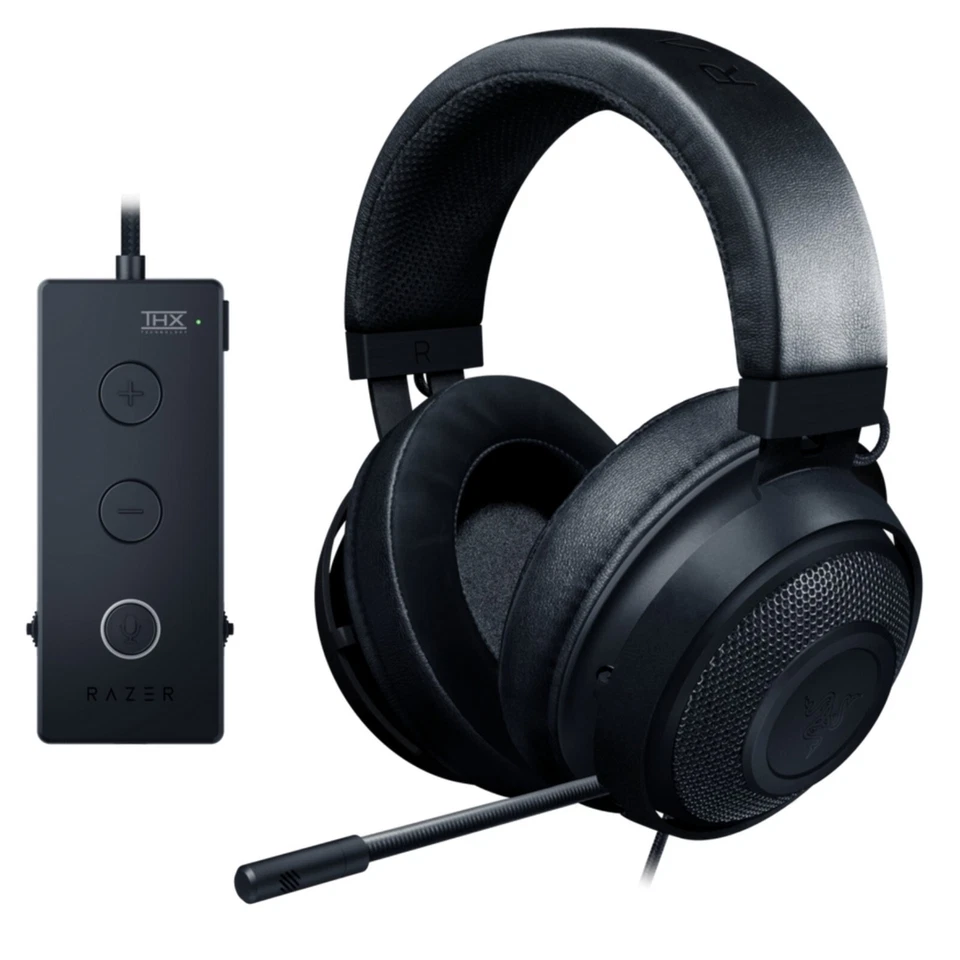Razer Kraken Tournament Edition Gaming Headset Black With USB Audio Controller