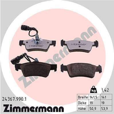 Jeu De 4 Plaquettes De Frein Avant Pour VW Touareg 2.5 R5 TDI, 3.0 V6 TDI, 5.0 V10 TDI - SASIC
