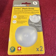3- Medela Contact Nipple Shields With Carrying Case Large 24mm NEW in Box