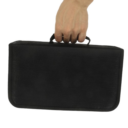 CD Holder Rectangle CD Wallet 128 Capacity CD Organizer Holder DVD Organizer - Afbeelding 3 van 12