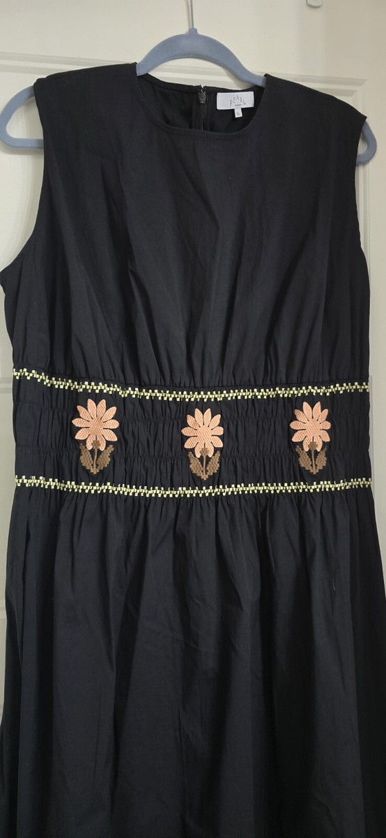 NWOT Pearl By Lela Rose Embroidery Waist Dress SZ XL Retail $429