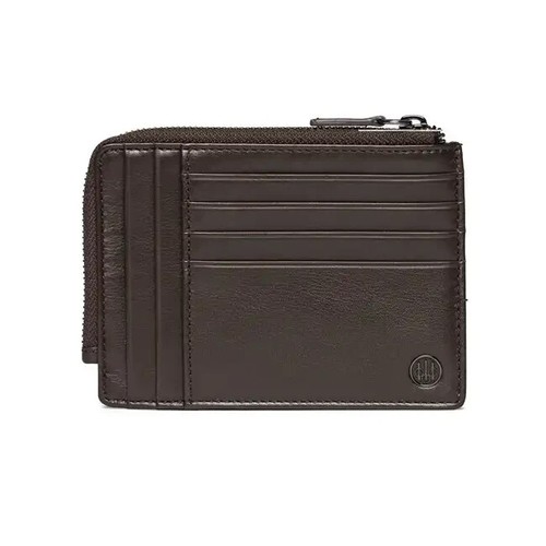 Billetera con cremallera para tarjetas de crédito de cuero Beretta marrón nueva con etiquetas/nueva en caja - Imagen 2 de 4