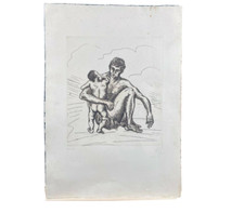 🇮🇹 Francesco CANCELLIERE CAFRA 1983  rara acquaforte originale UNICEF 3/170